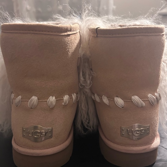 Like New UGG Classic Mini Mongolian Boots - Picture 3 of 10